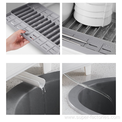 Plastic Two Layers Drain Cupboard For Kicthen Storage